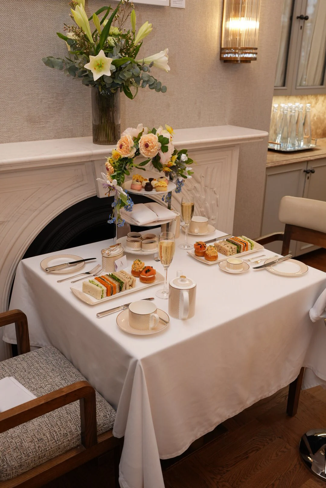 Afternoon tea served in The Adria lounge