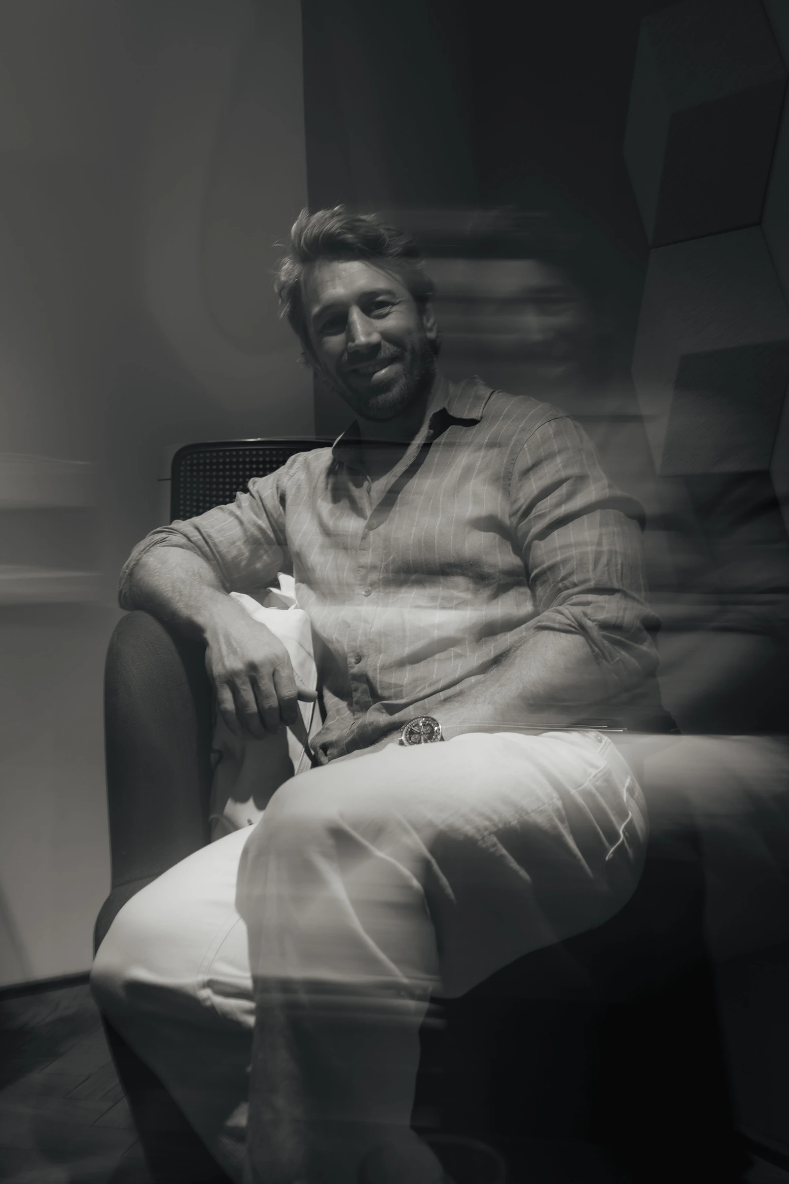 Chris Robshaw in conversation at Bang & Olufsen