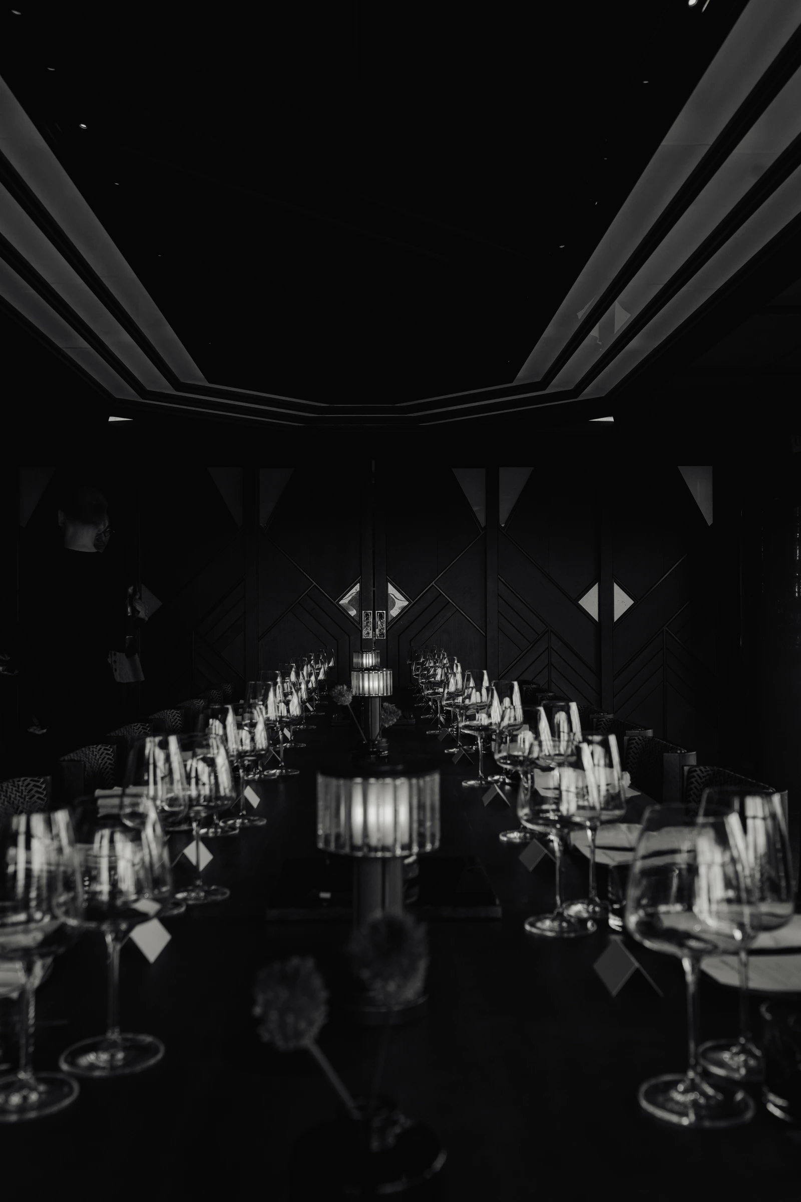 The Fragment press dinner in black and white