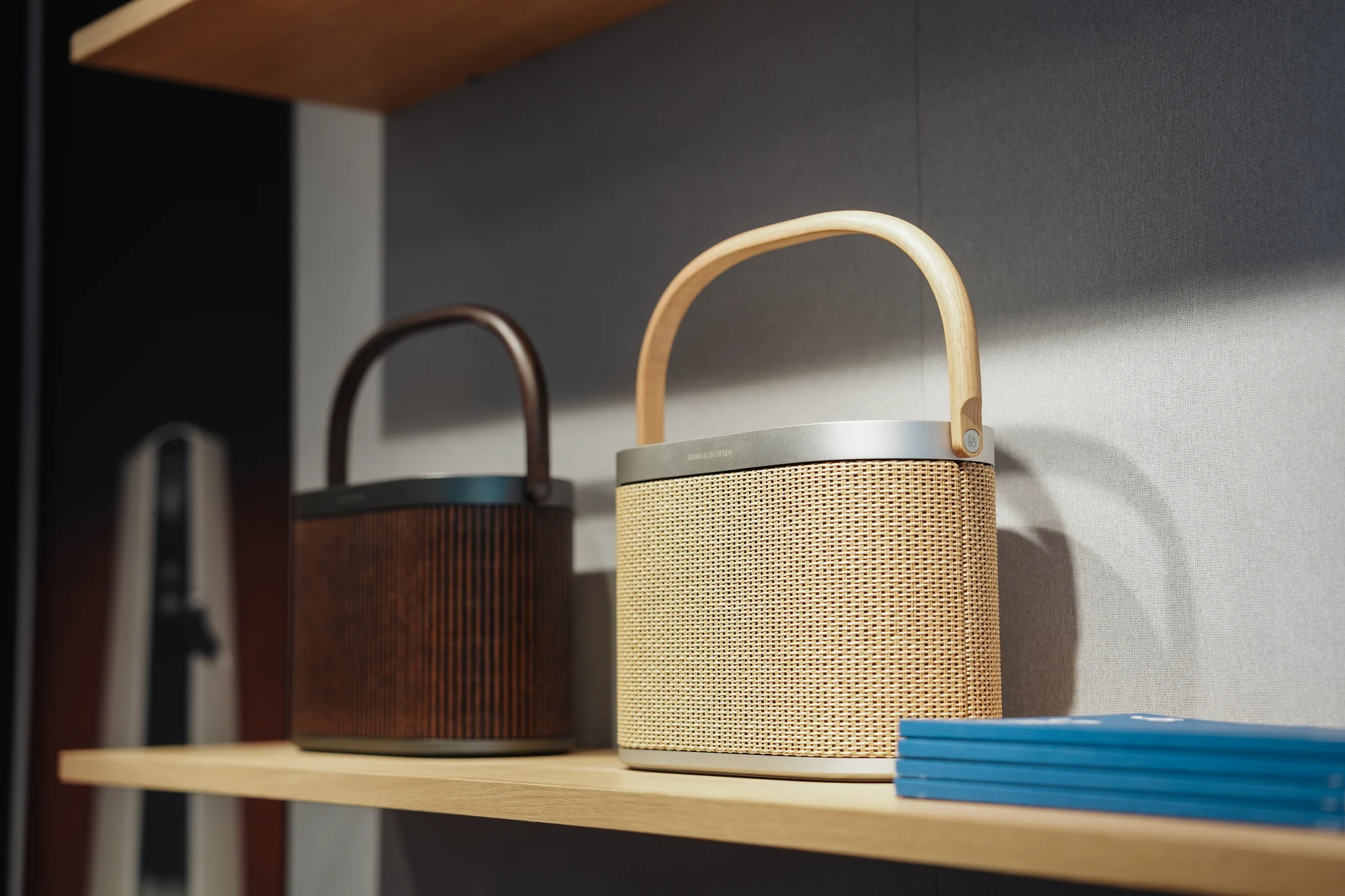 A Bang & Olufsen speaker photographed in Guildford